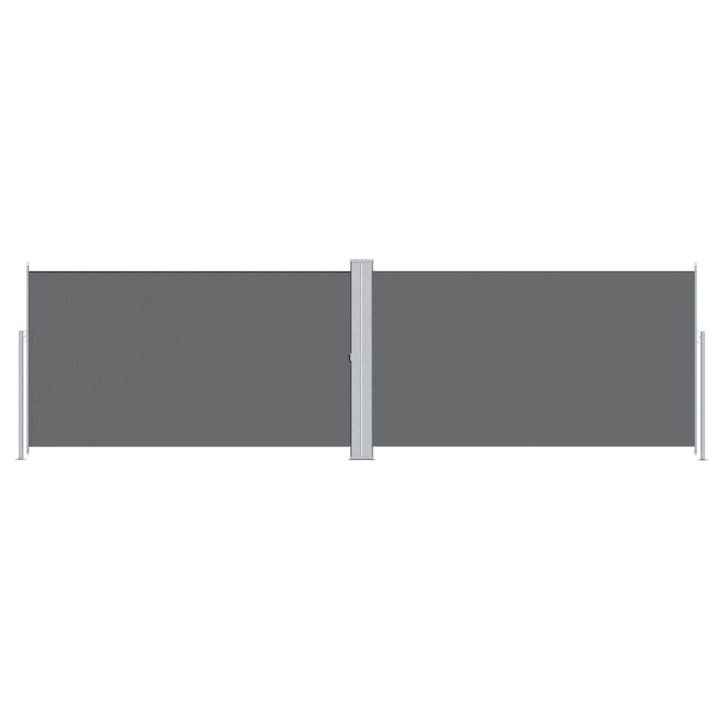 Pare-brise Vidaxl extensible 180x600 cm anthracite -colored