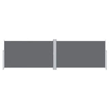 Pare-brise Vidaxl extensible 180x600 cm anthracite -colored