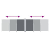 Pare-brise Vidaxl extensible 180x600 cm anthracite -colored