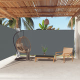 Pare-brise Vidaxl extensible 180x600 cm anthracite -colored