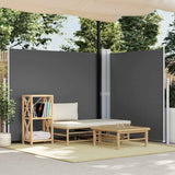 Pare-brise Vidaxl extensible 180x600 cm anthracite -colored