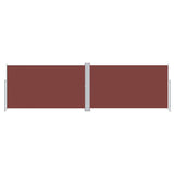 Pare-brise Vidaxl extensible 180x600 cm brun
