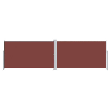 Pare-brise Vidaxl extensible 180x600 cm brun