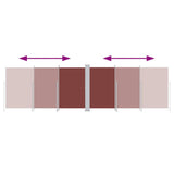 Pare-brise Vidaxl extensible 180x600 cm brun