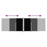 Pare-brise vidaxl extensible 200x600 cm noir