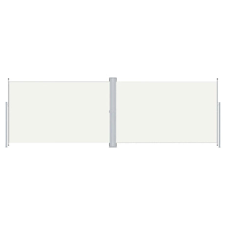 En pare-brise Vidaxl extensible 200x600 cm Crème-Colored