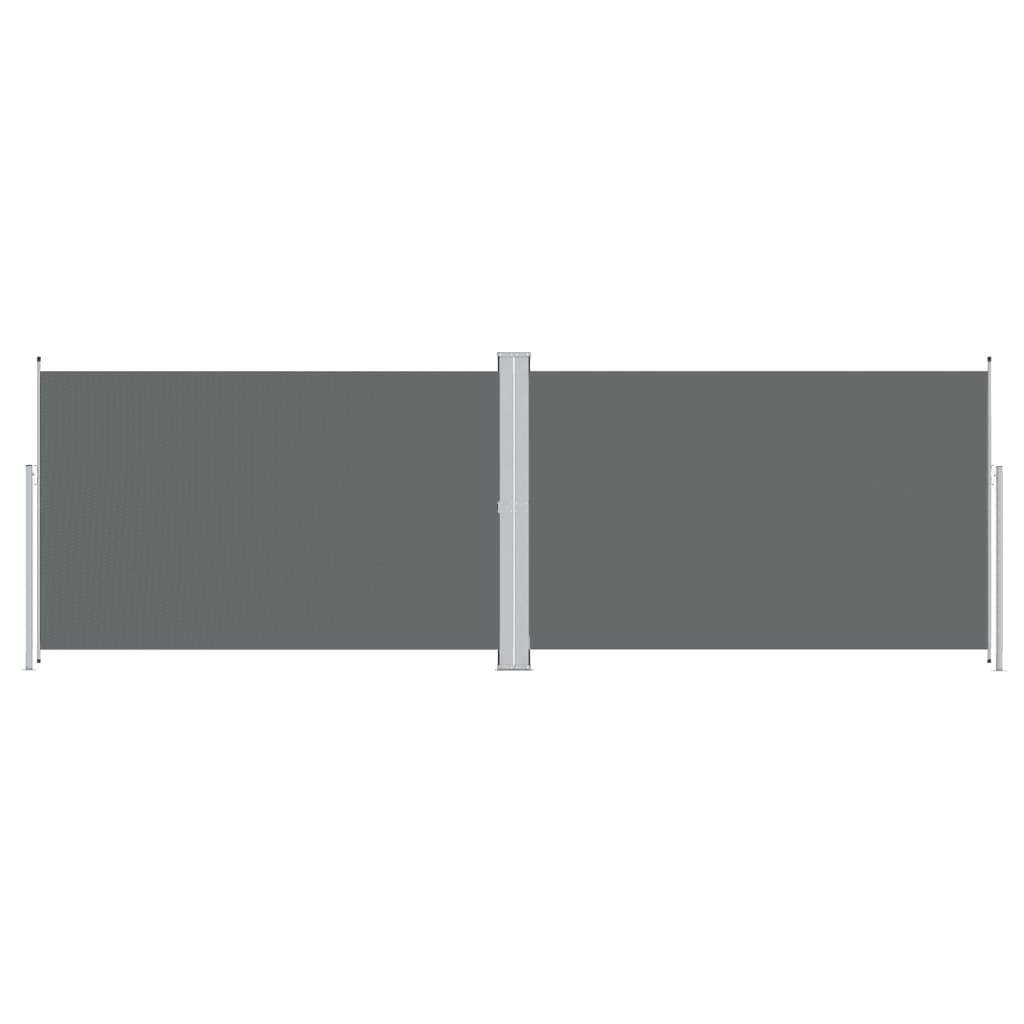 En pare-brise Vidaxl extensible 200x600 cm anthracite -colored