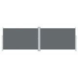 En pare-brise Vidaxl extensible 200x600 cm anthracite -colored
