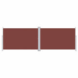 Pare-brise Vidaxl extensible 200x600 cm brun