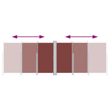 Pare-brise Vidaxl extensible 200x600 cm brun