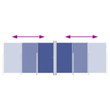 Pare-brise vidaxl extensible 200x600 cm bleu