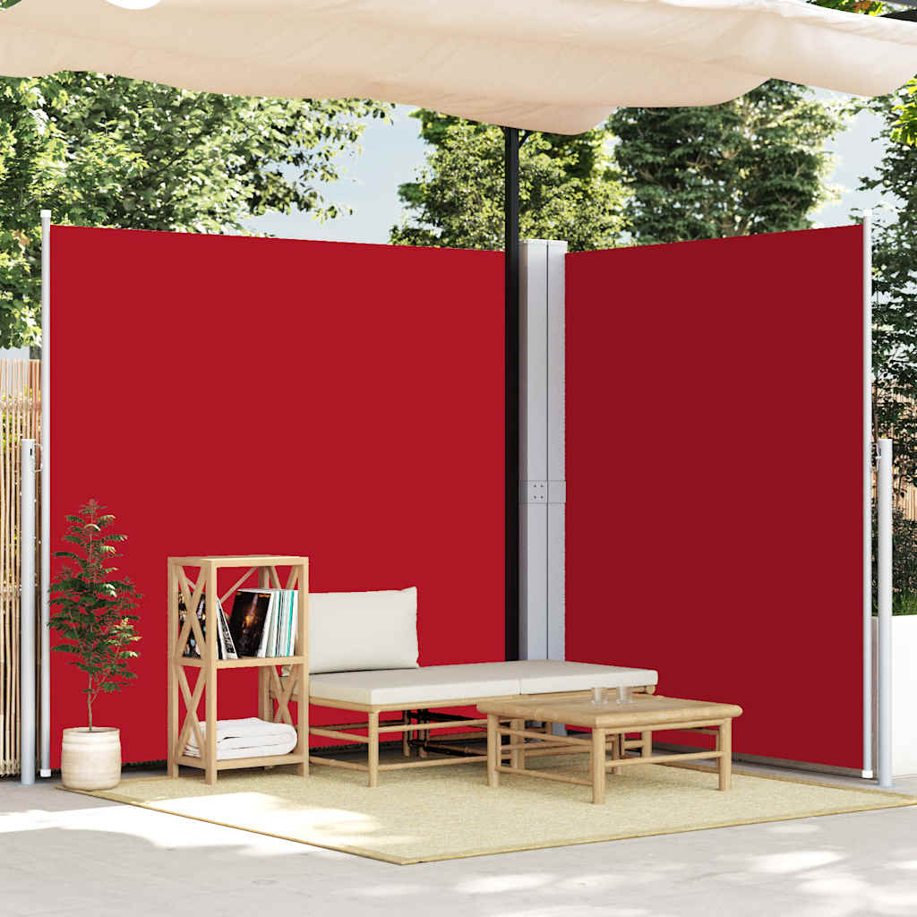 Pare-brise vidaxl extensible 200x600 cm rouge