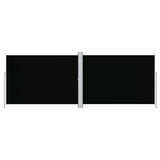 Pare-brise Vidaxl extensible 220x600 cm noir