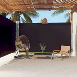 Pare-brise Vidaxl extensible 220x600 cm noir