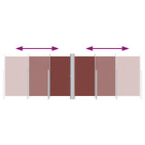 Pare-brise Vidaxl extensible 220x600 cm brun