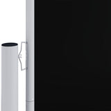 Pare-brise vidaxl extensible 140x1000 cm noir