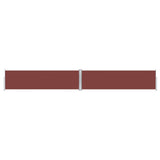 Pare-brise Vidaxl extensible 140x1000 cm brun