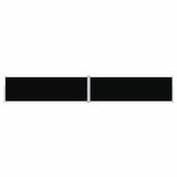 Pare-brise Vidaxl extensible 160x1000 cm noir