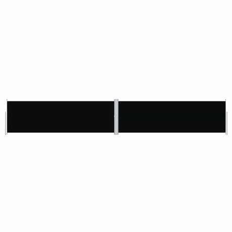Pare-brise Vidaxl extensible 160x1000 cm noir