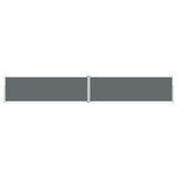 Pare-brise Vidaxl extensible 160x1000 cm anthracite -colored