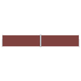 Pare-brise Vidaxl extensible 160x1000 cm brun