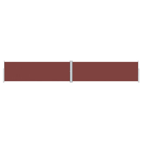 Pare-brise Vidaxl extensible 160x1000 cm brun