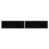 Pare-brise vidaxl extensible 180x1000 cm noir