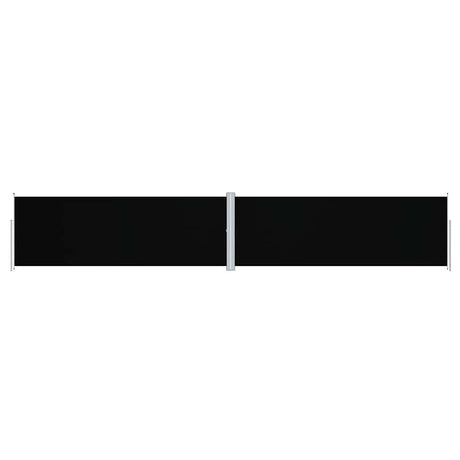 Pare-brise vidaxl extensible 180x1000 cm noir