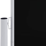 Pare-brise vidaxl extensible 180x1000 cm noir