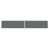 Pare-brise Vidaxl extensible 180x1000 cm anthracite -colored