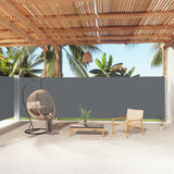 Pare-brise Vidaxl extensible 180x1000 cm anthracite -colored