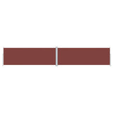 Pare-brise Vidaxl extensible 180x1000 cm brun