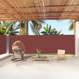 Pare-brise Vidaxl extensible 180x1000 cm brun