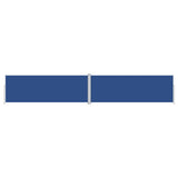 Pare-brise Vidaxl extensible 180x1000 cm bleu