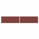 Pare-brise vidaxl extensible 200x1000 cm brun