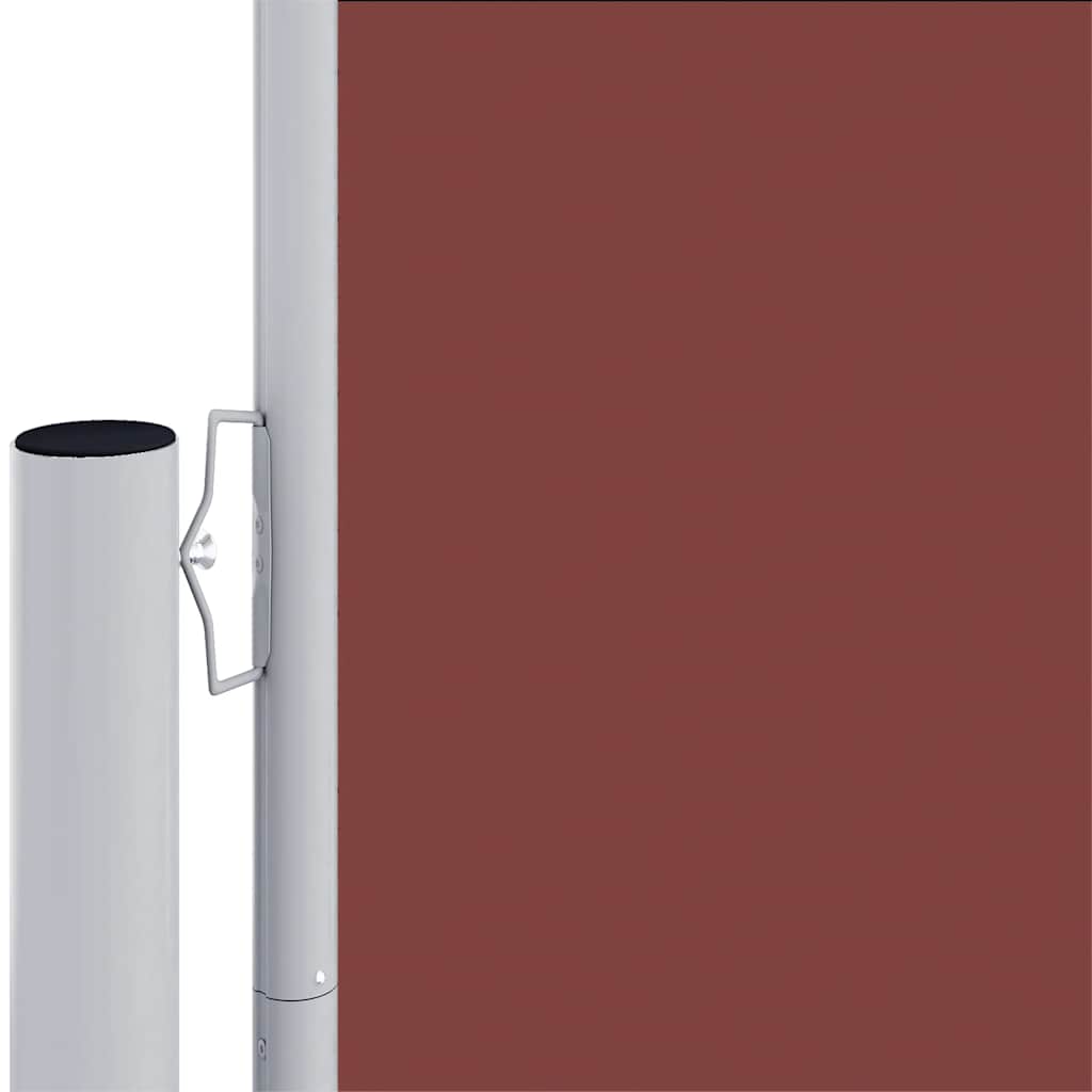 Pare-brise vidaxl extensible 200x1000 cm brun