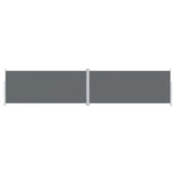 Pare-brise Vidaxl extensible 220x1000 cm anthracite -colored