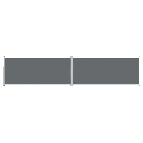 Pare-brise Vidaxl extensible 220x1000 cm anthracite -colored