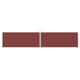 Pare-brise Vidaxl extensible 220x1000 cm brun
