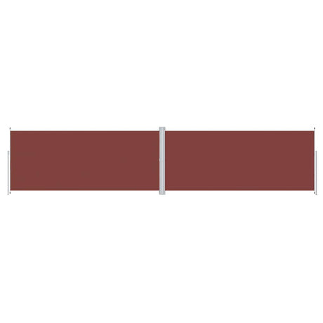 Pare-brise Vidaxl extensible 220x1000 cm brun