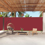Pare-brise Vidaxl extensible 220x1000 cm rouge