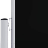 Pare-brise Vidaxl extensible 117x1200 cm noir