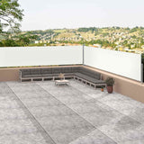 En pare-brise Vidaxl extensible 117x1200 cm Crème-Colored