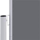 Pare-brise Vidaxl extensible 117x1200 cm anthracite -colored