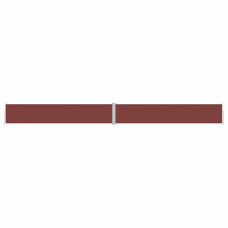 Pare-brise Vidaxl extensible 117x1200 cm brun