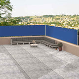 Pare-brise Vidaxl extensible 117x1200 cm bleu