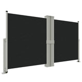 Pare-brise Vidaxl extensible 140x1200 cm noir