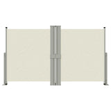 En pare-brise Vidaxl extensible 140x1200 cm Crème-Colored