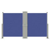 Pare-brise Vidaxl extensible 140x1200 cm bleu