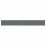 Pare-brise Vidaxl extensible 160x1200 cm anthracite -colored